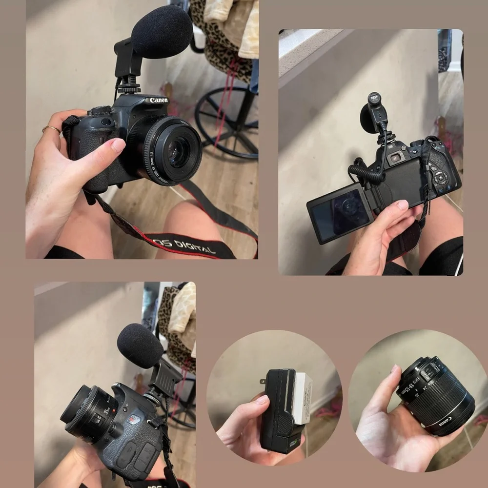 Canon t5i DSLR PROFESSIONAL CAMERA 2 Lens, Microphone, Extra BatteriesFIRM PRICE